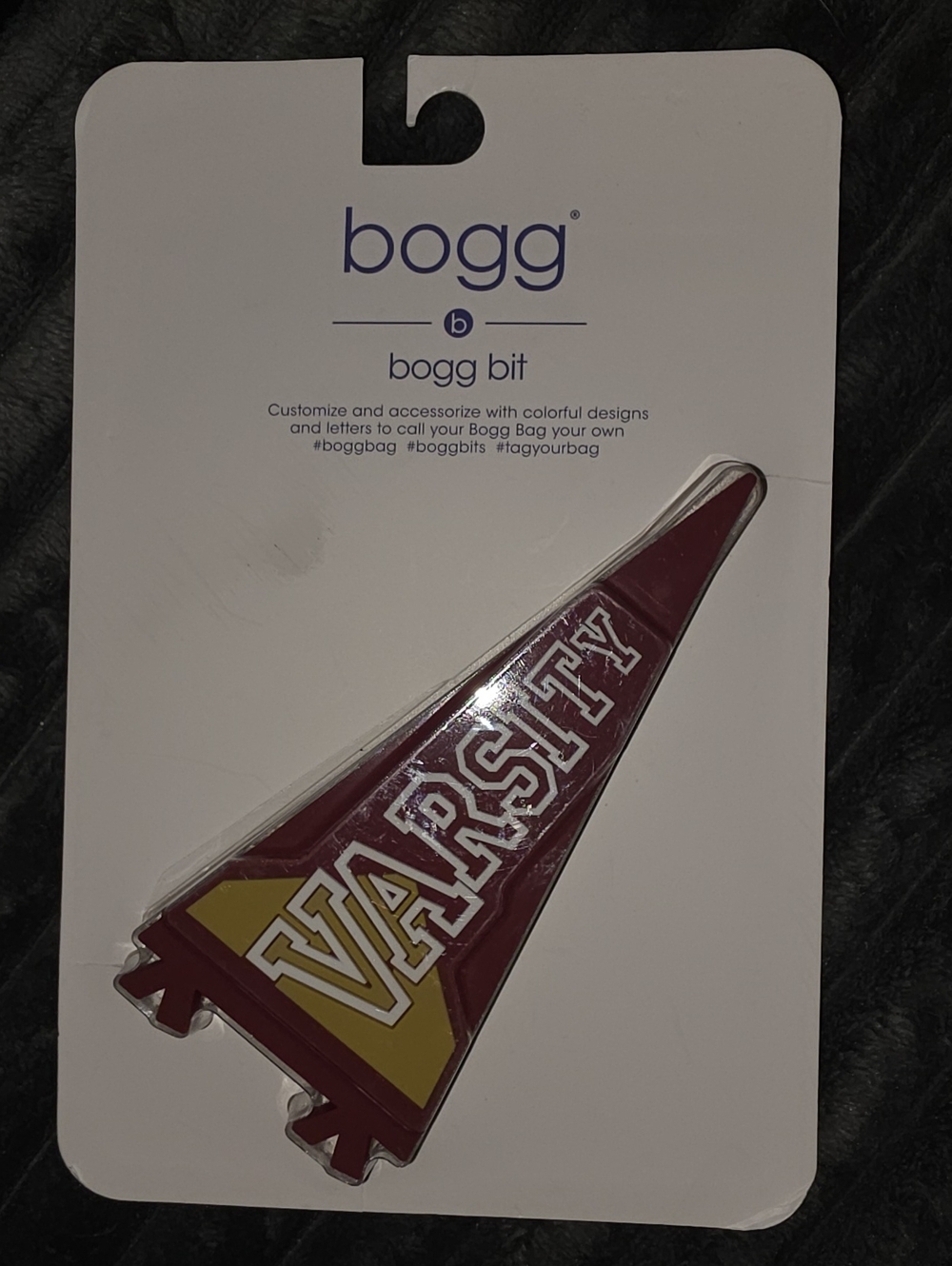 Varsity Pennant Bogg Bagg Bit - Maroon and Gold BNIP